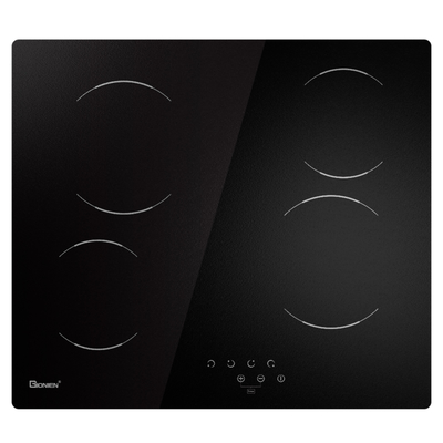 comprare Cucina elettrica a 4 bruciatori costruita in cucina in ceramica da 24 pollici 6000W vetro ghiacciato online manufacture