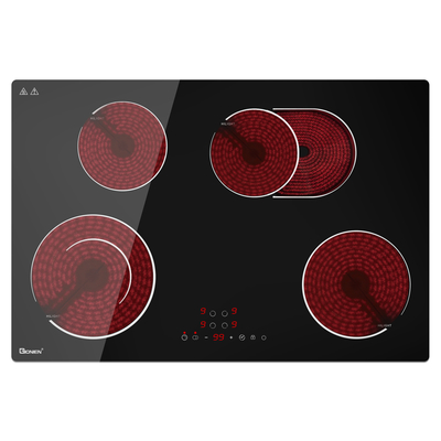 comprare Cucina elettrica 4 bruciatori 220V Cucina ceramica 30 pollici Cucina in vetro 7200W online manufacture