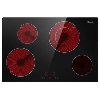 comprare Cucina elettrica da 30 pollici 220-240V Stufa da cucina in ceramica incorporata 4 bruciatori 6900W online manufacture