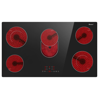 36 pollici 5 bruciatori Cucina elettrica 8400w Cucina radiante in ceramica 220~240v