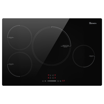 30 pollici 4 bruciatore cucina a induzione elettrica 220-240V 7200W con controllo preciso del tempo di alimentazione