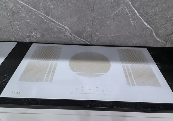 Bianco nero cucina elettrica incorporata vetro ceramico / vetro borosilicato